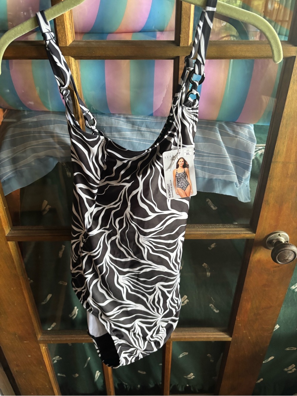 Serra Black & White Zebra-Print One-Piece Swimsuit